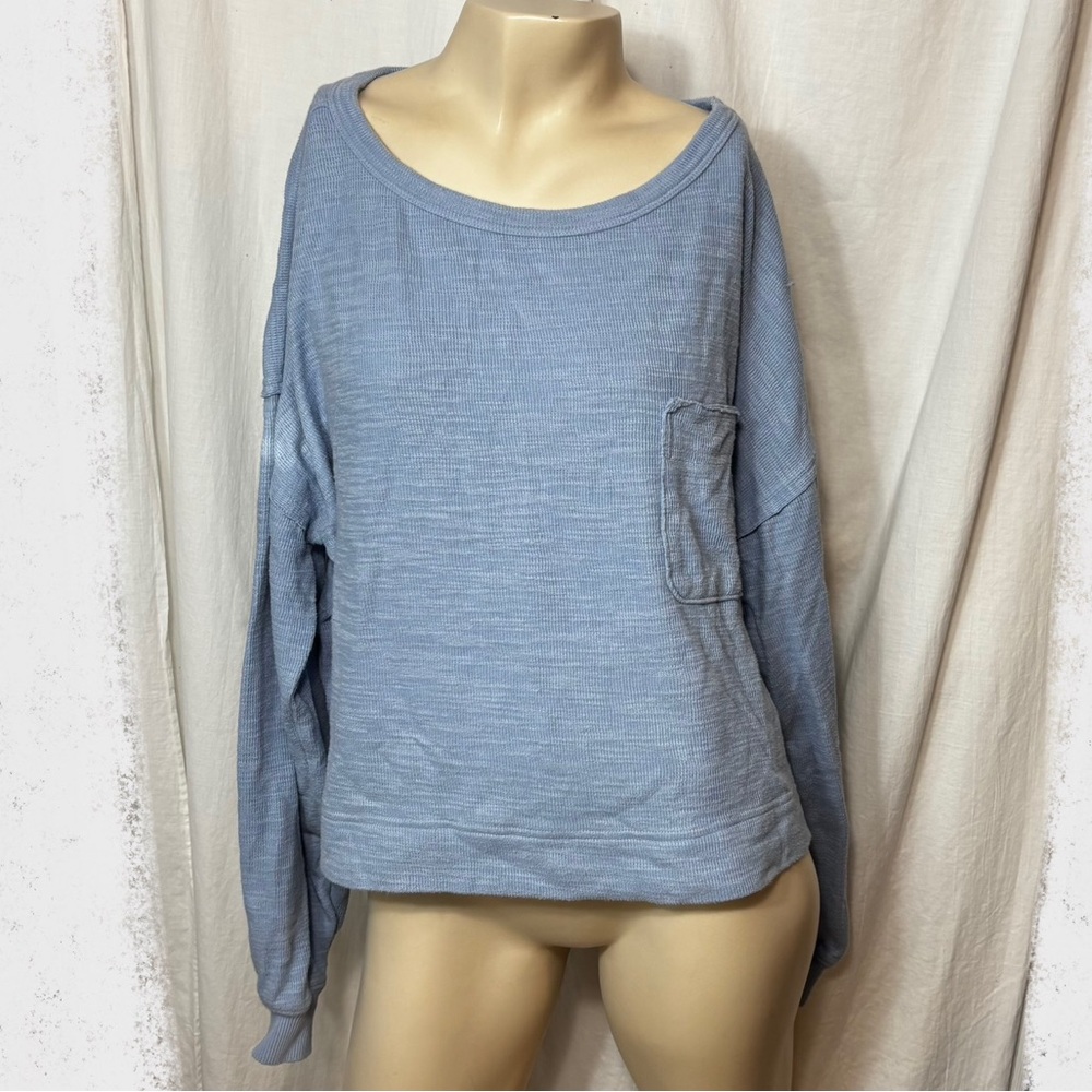 Aerie women’s medium light blue endless summer crew sweatshirt